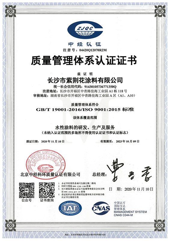 2020年质量体系认证-中文版